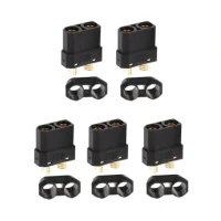 Amass XT90H Power Connectors - Female (Black - 5pcs)